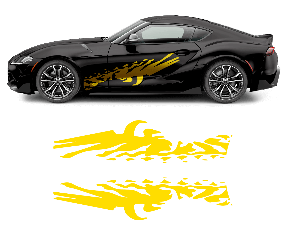 Toyota Supra Accents Graphics-2