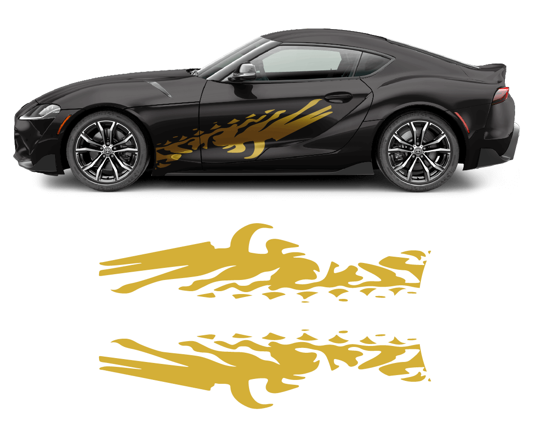Toyota Supra Accents Graphics-4