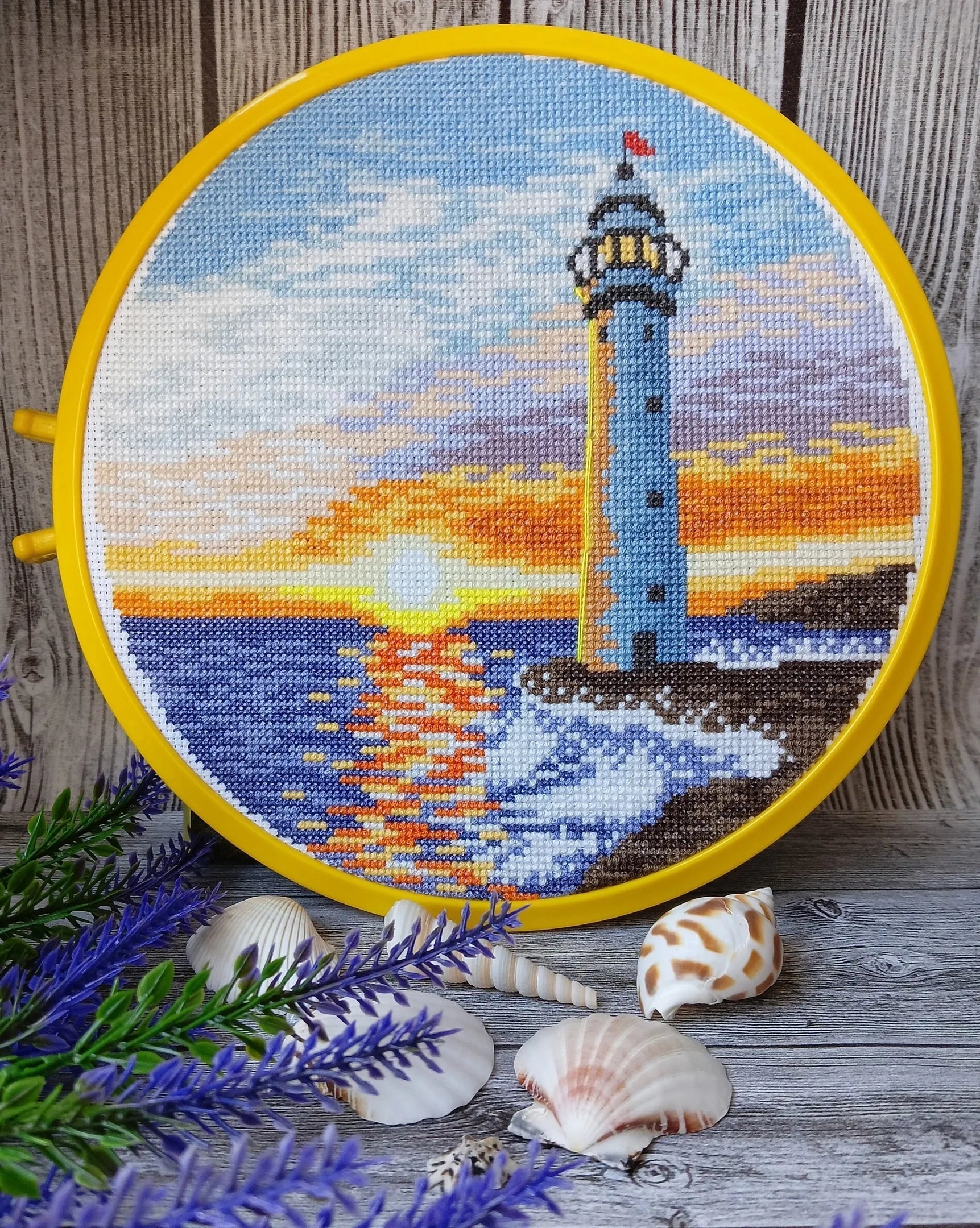 Round Landscapes. Landscape 26 - PDF Cross Stitch Pattern-4